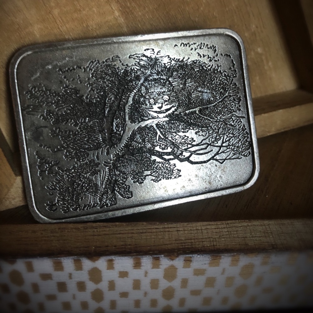 Vintage Cheshire Cat Buckle